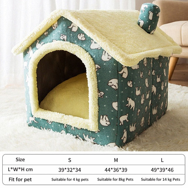 Cozy Winter Cat House