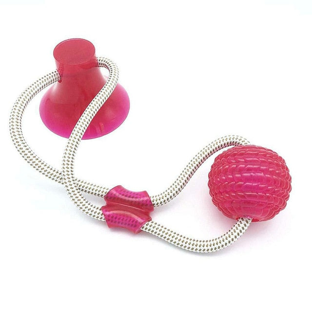 Pet Dog Toys Silicon Suction Cup Tug dog toy Dogs Push Ball Toy Pet Tooth Cleaning Dog Toothbrush for Puppy large Dog Biting Toy