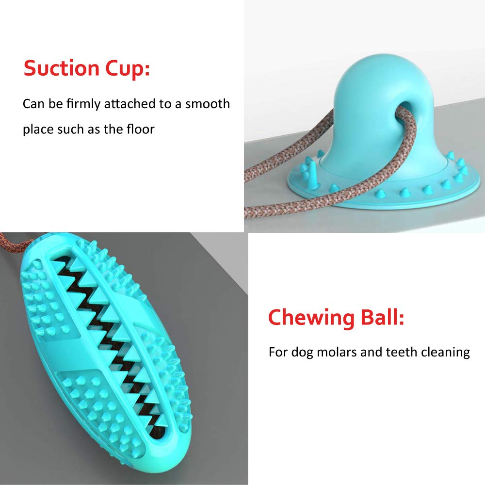 Pet Dog Toys Silicon Suction Cup Tug dog toy Dogs Push Ball Toy Pet Tooth Cleaning Dog Toothbrush for Puppy large Dog Biting Toy